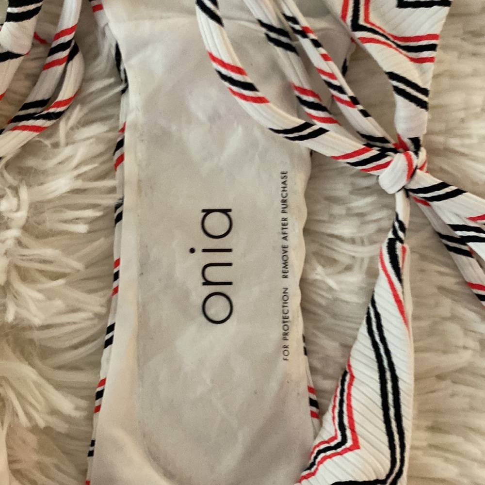 Onia Kate Ribbed Bikini Bottom in Chevron Stripe Size small - Picture 7 of 7